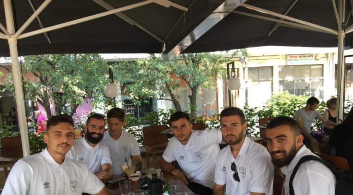 Στιγμές χαλάρωσεις λιγο πριν το φιλικό