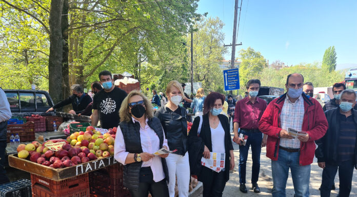Επισκέψεις της Θεοδώρας Τζάκρη στις λαϊκές αγορές των Γιαννιτσών, της Έδεσσας, της Αριδαίας και της Άρνισσας