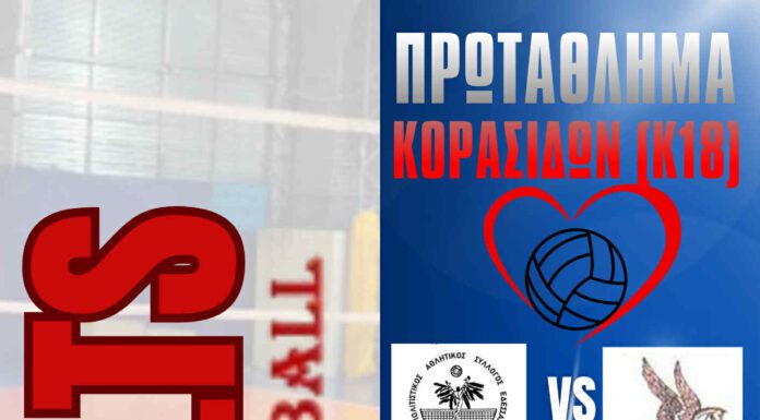 Πρεμιέρα και 2η αγωνιστική για το πρωτάθλημα Κορασίδων (Κ18) βόλεϊ.