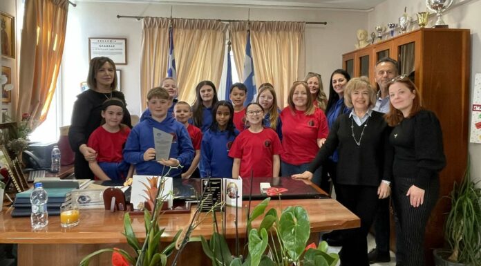 Επίσκεψη Δημοτικού Σχολείου της Ουαλίας στο Δήμο Σκύδρας