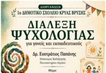 Η Συμβουλευτική ως παιδαγωγικό εργαλείο Διάλεξη του Δρ. Ευστράτιου Παπάνη στην Κρύα Βρύση