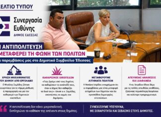 Συνεργασία Ευθύνης: Η αντιπολίτευση οφείλει να μεταφέρει τη φωνή των πολιτών – Οι παρεμβάσεις μας στο Δημοτικό Συμβούλιο Έδεσσας